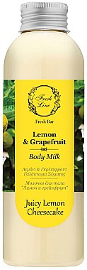Молочко для тела "Лимон" - Fresh Line Lemon & Grapefruit Body Milk — фото N1
