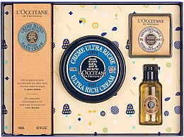 Парфумерія, косметика Набір - L'Occitane Karite (h/cr/150ml + b/cr/100ml + sh/oil/35ml + soap/50g)