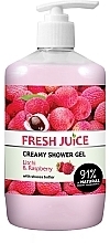 Парфумерія, косметика Крем-гель для душу - Fresh Juice Geisha Litchi & Raspberry