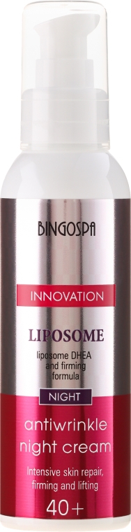 Ночной антивозрастной крем с укрепляющей формулой - BingoSpa Liposome Antiwrinkle Night Cream 40+ — фото N2