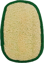 Мочалка из люфы овальная, зеленая - Soap Stories — фото N1
