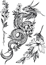 Временное тату "Мифы цветочных народов" - Arley Sign — фото N3
