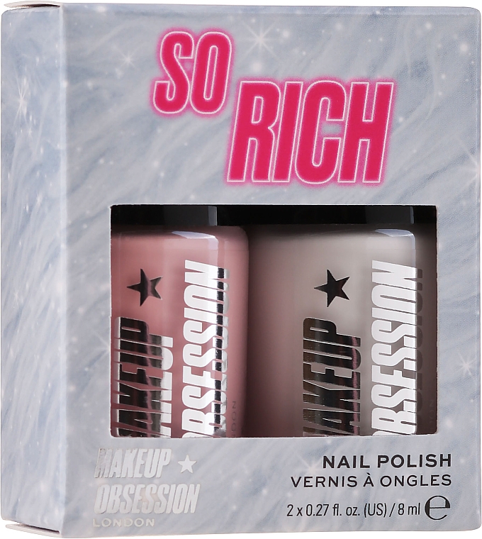 Makeup Obsession Nail Duo Gift Set (nail/polish/2x8ml) - Набір лаків — фото N3
