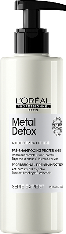 Профессиональный пре-шампунь-уход для уменьшения пористости и предотвращения ломкости и нежелательного изменения цвета - L'Oreal Professionnel Serie Expert Metal Detox