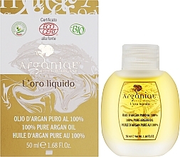 Чистое 100% органическое аргановое масло - Arganiae L'oro Liquido — фото N4