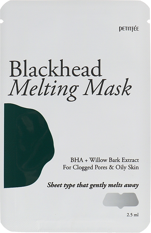 Тануча маска для носа проти чорних цяток - Petitfee&Koelf Blackhead Melting Mask — фото N4