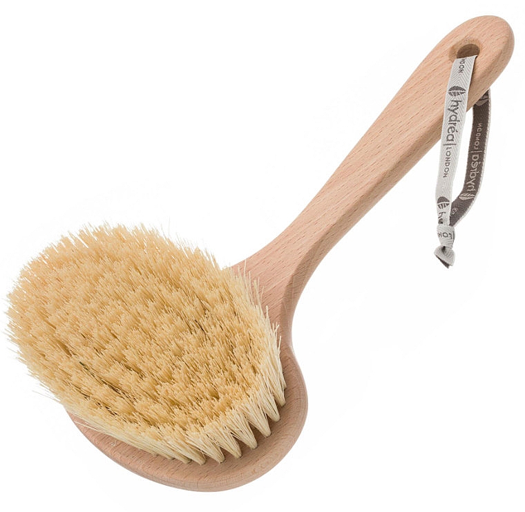Щетка для сухого массажа с дополнительными длинными щетинками - Hydrea London Professional Spa Dry Body Wide Brush Cactus Bristle — фото N1