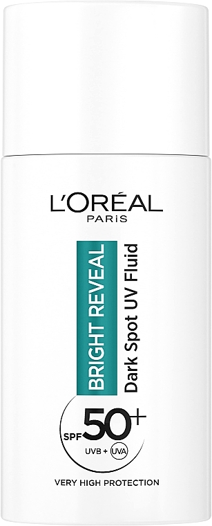 Флюид для кожи лица против пигментных пятен, с фактором защиты SPF 50 - LOreal Paris Bright Reveal Dark Spot UV Fluid SPF 50+ — фото N2