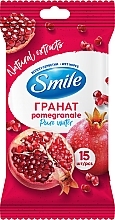 Духи, Парфюмерия, косметика Влажные салфетки "Гранат и белый чай", 15шт - Smile Ukraine