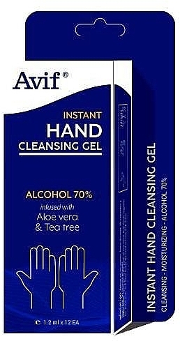 Дезінфекційний засіб для рук - Avif Instant Hand Cleansing Gel (саше) — фото N1