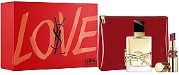 Духи, Парфюмерия, косметика Yves Saint Laurent Libre - Набор (edp/50ml + lipstick/3.2ml + bag)