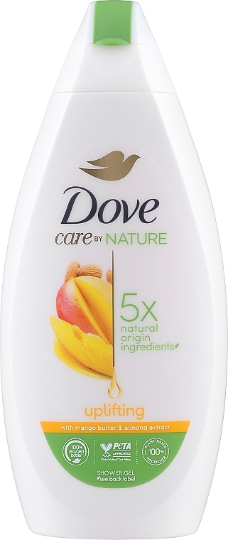 Гель для душу "Манго та мигдаль" - Dove Mango Butter & Almond Extract Shower Gel — фото N1