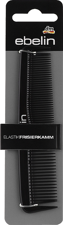 Гибкая расческа для волос маленькая, черная - Ebelin — фото N1