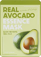Духи, Парфюмерия, косметика Тканинна маска для обличчя з екстрактом авокадо - FarmStay Real Avocado Essence Mask