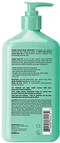 Молочко для тіла "Огірок, алое, цераміди + В3" - Hempz Cucumber Aloe Herbal Body Moisturizer — фото N2