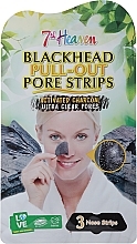 Очищающие полоски для носа "Древесный уголь" - 7th Heaven Charcoal Pore Strips — фото N1