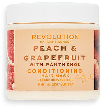 Маска для волосся з пантенолом  - Revolution Haircare Shine Peach & Grapefruit with Panthenol Hair Mask — фото N1