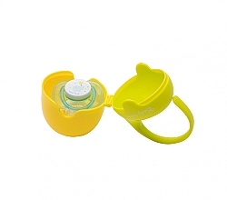 Контейнер для пустушки 0+, жовто-зелений - Baby Team — фото N3