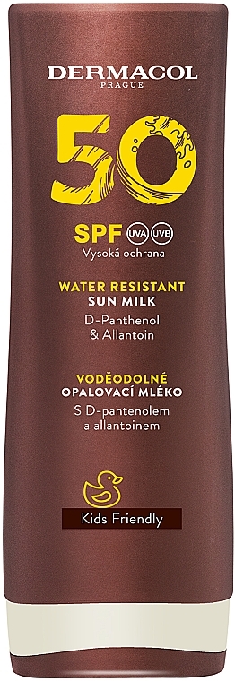 Водостійке сонцезахисне молочко - Dermacol Water Resistant Sun Milk SPF 50 — фото N1