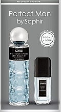 Духи, Парфюмерия, косметика Saphir Parfums Perfect Man - Набор (edp/200ml + edp/30ml)