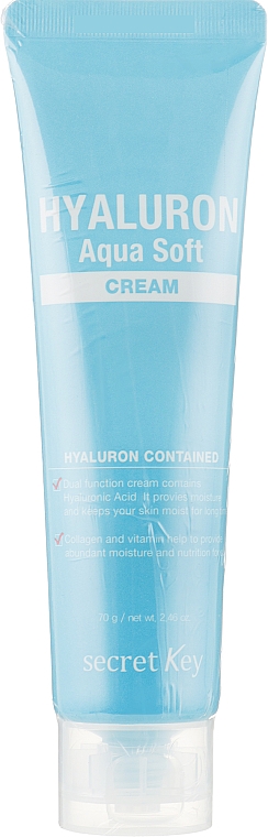Крем гиалуроновый для увлажнения и омоложения - Secret Key Hyaluron Aqua Soft Cream