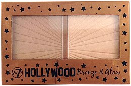 Парфумерія, косметика Хайлайтер для обличчя - W7 Cosmetics Hollywood Bronze Glow Duo Bronzer Highlighter