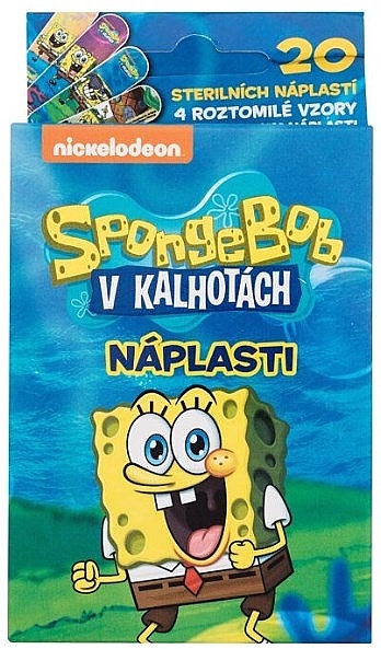 Пластыри для детей, 20 шт. - Nickelodeon SpongeBob — фото N1