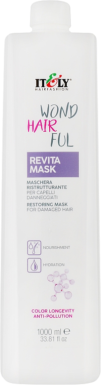 Відновлювальна маска для волосся - Itely Hairfashion WondHairFul Revita Mask — фото N2