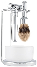 Парфумерія, косметика Набір для гоління - Merkur Shaving Set Futur 751 (razor/1pc + shaving/brush/1pc + acc/2pcs)