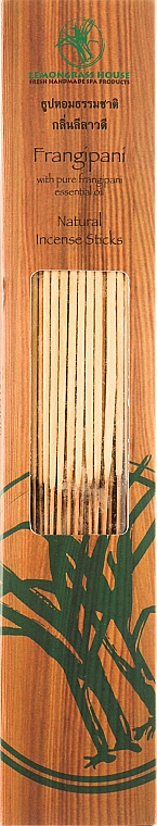Аромапалички "Франжипані" - Lemongrass House Frangipani Natural Incense Sticks — фото N1