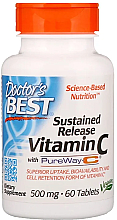 Витамин С замедленного высвобождения с PureWay-C, 500 мг, таблетки - Doctor's Best — фото N1