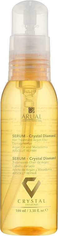 Многофункциональная сыворотка с маслом макадамии и арганы - Arual Crystal Diamond Serum — фото N1