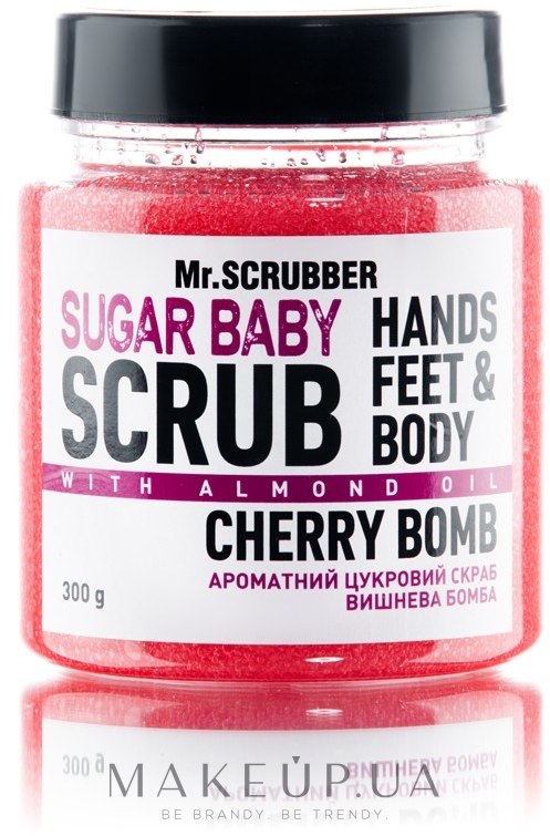 Цукровий скраб для тіла "Cherry Bomb" - Mr.Scrubber Shugar Baby Hands Feet & Body Scrub — фото 300g