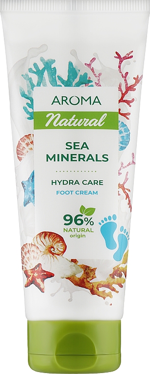 Крем для ніг "Морські мінерали" - Aroma Natural Sea Minerals Foot Cream — фото N1