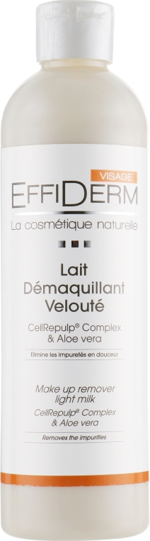 Очищающее молочко балансирующее кожу - EffiDerm Visage Lait Soyeux Dermo-Equilibrant Bio — фото N3