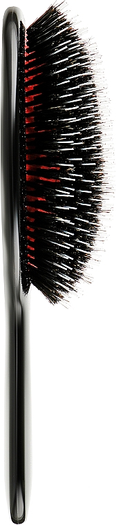 Щітка для волосся з натуральною щетиною маленька, 21M, чорна - Janeke Black Hairbrush — фото N3