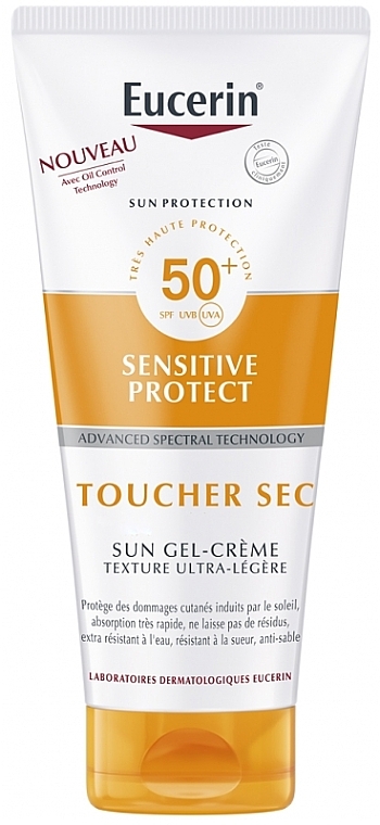 Крем-гель для тіла - Eucerin Sun Protection Sensitive Protect Sun Gel-Cream Dry Touch SPF 50 — фото N1