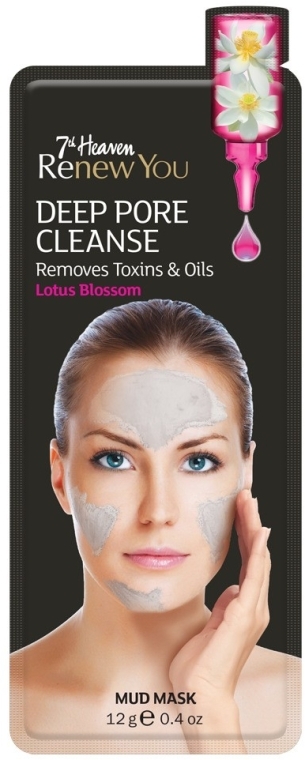 Глиняна маска для обличчя - 7th Heaven Renew You Deep Pore Cleanse Mud Mask — фото N1