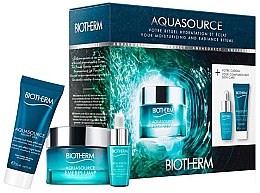 Духи, Парфюмерия, косметика Набор - Biotherm Aquasource Everplump (f/cr/50ml + f/balm/20ml + ser/7ml)