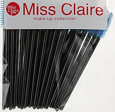 Одноразовые щеточки для ресниц и бровей, синие - Miss Claire — фото N1