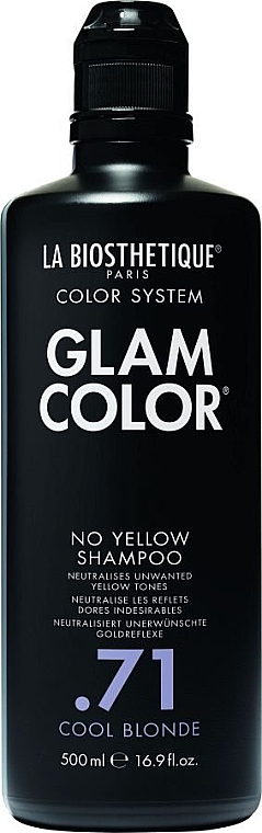 Шампунь для нейтрализации желтизны с интенсивной формулой - La Biosthetique Glam Color No Yellow Shampoo .71 Cool Blonde — фото N1