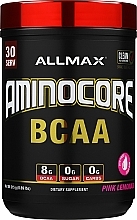 ВСАА с витаминами, розовый лимонад - AllMax Nutrition Aminocore BCAA Pink Lemonade — фото N1