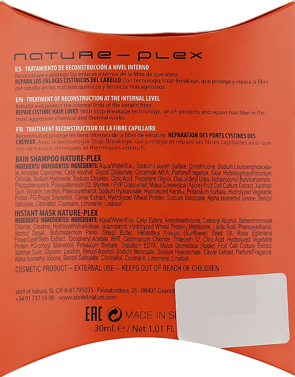Набор - Abril Et Nature Nature-Plex (shampoo/30ml + mask/30ml) — фото N3