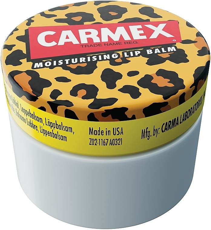 Увлажняющий бальзам для губ в баночке - Carmex Moisturising Lip Balm Pot Wild Edition 