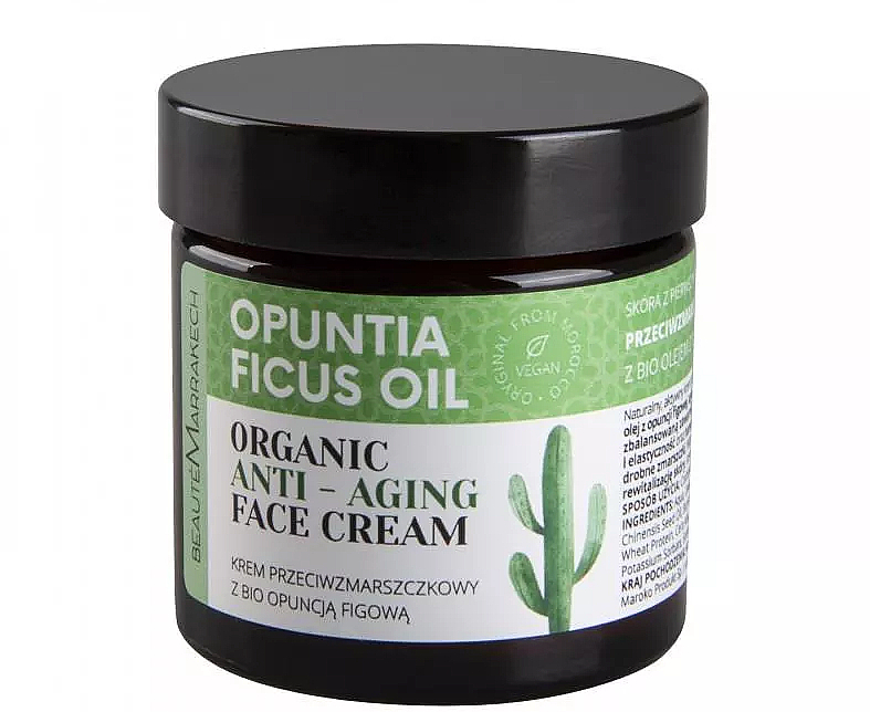 Крем проти зморщок для обличчя - Beaute Marrakech Anti-Wrinkle Face Cream With Bio Oil Of Fig Prickly Pear