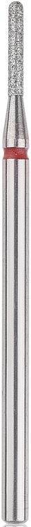 Фреза алмазная, закругленный цилиндр, 1,4 мм, L-8 мм, красная - Head The Beauty Tools — фото N1