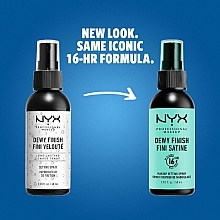 Спрей-фиксатор для макияжа с влажным финишем - NYX Professional Makeup Dewy Finish Long Lasting Setting Spray (миниатюра) — фото N3
