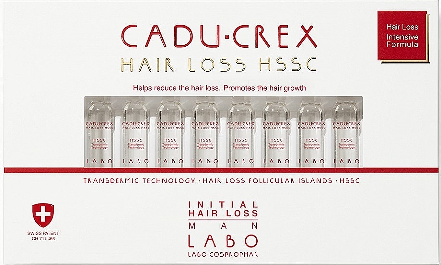 Засіб проти помірного випадіння волосся у чоловіків - Labo Cadu-Crex Man Treatment for Initial Hair Loss HSSC — фото N1