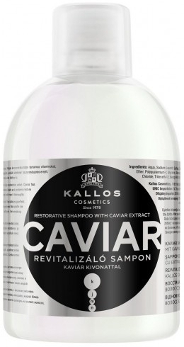 Шампунь для восстановления волос с экстрактом чёрной икры - Kallos Cosmetics Caviar Shampoo