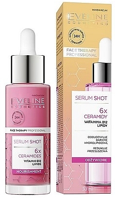 Сыворотка для лица 6x с керамидами - Eveline Cosmetics Serum Shot — фото N1